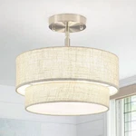 Semi Flush Mount Light - 12.6IN Diameter, Fits Flat & Sloped Ceilings.... Fixed Price $123.96.