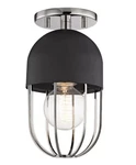 Mitzi Hudson Valley Haley Flush Mount Light Polished Nickel Black H145601PN/BK. Fixed Price $29.00.