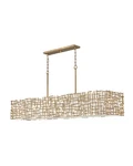 Fredrick Ramond FR33109 Farrah Light 60"W Linear Chandelier - Gold. Fixed Price $2999.00.