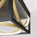 Artika Luxury 13 In. 1-LIGHT Modern Black And Gold Integrated Led Flush Mount. Fixed Price $37.54.