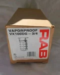 Rab VX100DG 3/4 Vaporproof Light Fixture Natural New. Fixed Price $25.00.