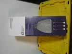Commercial Electric Set Of 3 Mini Pendant Lights Brushed Nickle Frosted Glass. Fixed Price $15.00.