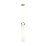 Innovations Pilaster 1-LT 4" Stem Pendant, Bb/mwg 413-1SS-BB-G413-1S-4WH. Fixed Price $264.00.