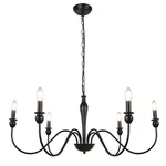 Black Chandelier, 6-LIGHT Farmhouse Chandeliers For Dining Room, Light.... Fixed Price $100.69.