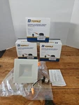 Topaz 79715 10W 4" Dimmable Led Square Downlight Retrofit With White Baffle X. Fixed Price $68.85.