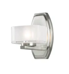 Z-lite Cabro 1-LIGHT Brushed Nickel Wall Sconce. Fixed Price $47.99.
