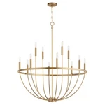 Quorum Tribute Light Chandelier, Aged Brass 6374-12-80. Fixed Price $738.00.