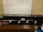 Eglo 4-LIGHT Matte Nickel Dimmable Integrated Led Track W/adjustable Heads. Fixed Price $105.00.