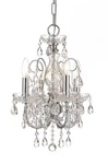 Crystorama 3224-CH-CL-MWP Imperial 4-LIGHT Cut Crystal Mini Chandelier. Fixed Price $348.00.
