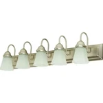 Monument 36 In. 5-LIGHT Incandescent Bath Vanity Fixture Brushed Nickel. Fixed Price $45.49.