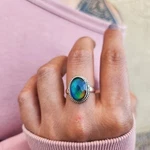 Aurora Opal Ring Borealis 925 Sterling Silver Northern Light. Fixed Price $59.00.