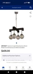 Artcraft Lighting Espresso Brown Chandelier Ceiling. Fixed Price $75.00.