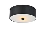 Elegant Lighting LD6024 Hazen 12"W Flush Mount Drum - Black. Fixed Price $124.00.