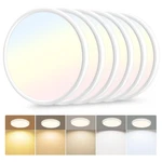 Hunhun 12 Inch Led Flush Mount Ceiling Light 6 Pack 3200LM 5CCT. Fixed Price $89.99.