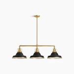 New Kohler Lighting K-32293-CH03-BML Hauksbee 42 1/8" Three Chandelier. Fixed Price $399.99.
