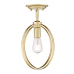 Golden Lighting 3167-1SF Colson 10"W Semi-flush Ceiling Fixture Olympic. Fixed Price $129.99.