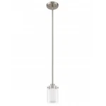 Livex Lighting 1540-91 Manhattan Mini Pendant Brushed Nickel Hanging Lamp. Fixed Price $22.51.