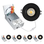 3-INCH Gimbal Led Recessed Canless Downlight Rotatable Spotlight 4 Pack. Fixed Price $129.49.