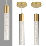 2 Pack Modern Kitchen Island Hanging Light, Gold Led Pendant Lights Fixture, .... Fixed Price $45.86.