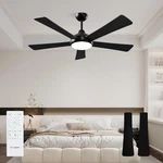 Autoday Black Ceiling Fans Lights Remote 52" Quiet Dc Motor. Fixed Price $119.00.