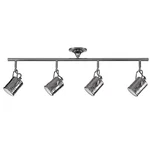 Globe Electric Wyatt 4 Track Lighting, Dark Shiny Pewter Finish, Led Bulbs. Fixed Price $95.98.