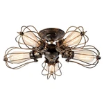 Vintage Ceiling Light Industrial Semi-flush Mount Metal Fixture.... Fixed Price $109.62.