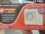 4" White Square Led Recessed Lighting Kit. Fixed Price $39.73.