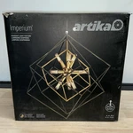 Artika Imperium Black & Aged Brass Modern Geometric Cage Chandelier. Fixed Price $62.99.