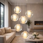 Modern G4 Led Bubble Crystal Round Ball Ceiling Light Room Stair Pendant Lamp. Fixed Price $378.00.