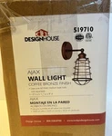 Design House 519710 Ajax Bathroom Wall Sconce Light Fixture 13" Tall Bronze New. Fixed Price $25.00.