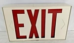 Progress Lighting By Kidde Metal Exit Sign W/bulbs Ceiling Surface Or End Wall. Fixed Price $25.98.