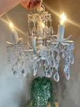 Baby & Child Restoration Hardware Crystal Prisms Mini Chandelier White 3 Arm. Fixed Price $99.99.