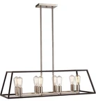 Trans Globe Adams Light Pendant, Black/brushed Nickel 10468BK-BN. Fixed Price $184.79.