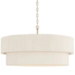 Capital Lighting 349842 Delaney 30"W Drum Chandelier - Brass. Fixed Price $978.00.