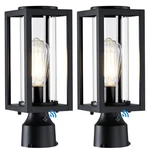 Dusk To Dawn Outdoor Post Lights 2 Packs, Lamp Fixture Modern Blac.... Fixed Price $104.36.