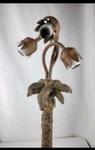 Tiffany Style Table Lamp 3 Arm Tulip Shades Palm Tree Monkey Base. No. Fixed Price $79.99.