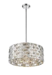 Z-lite Aludra 5 Light 18" Wide Crystal Pendant Dimmable 912P-CH. Fixed Price $199.99.