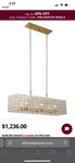 Kalco 505860OL Roxy Modern Oxidized Gold Leaf Kitchen Island Light. Fixed Price $850.00.
