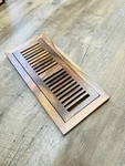 Acacia Wood Floor Vent Register, Flush Mount 1/2" X 4" 12". Fixed Price $99.00.