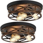 Zhu Yan Farmhouse Flush Mount Ceiling LIGHT,3-LIGHT Fixture Hal.... Fixed Price $69.02.