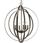 Progress Lighting P3889 Bronze Equinox 6-LIGHT 28"W Taper Candle Chandelier. Fixed Price $874.99.