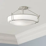 Kichler Alkire 22" Wide Round Dome Brushed Nickel Ceiling Light. Fixed Price $364.99.