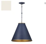 Currey & Co Pierrepont 22 Large Pendant Black/gold Open Box - Never Used. Fixed Price $799.00.