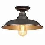 Westinghouse 6370300 Iron Hill 12",1-LIGHT Indoor Semi Flush Mount Ceiling. Fixed Price $72.60.