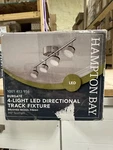 Read Description! Hampton Bay Burgate 4-LIGHT Led Track Fixture, Brushed Nickel. Fixed Price $29.99.