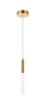 Elegant Lighting 5203D5G Ruelle 5" W Led Crystal Mini Pendant Gold. Fixed Price $47.69.