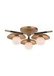 Hudson Valley Julien Light Semi Flush, Aged Brass 9823-AGB. Fixed Price $300.00.