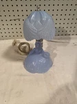 Art Deco Southern Belle Lamp Blue Glass Lady Shell Shade Bedroom Boudoir Light. Fixed Price $29.97.