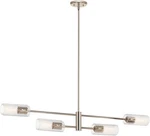 Kichler 52681 Velestino 4 Light 6"W Linear Chandelier - Nickel. Fixed Price $507.99.