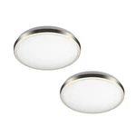 Led Ceiling Lights Flush Mount 10" Brushed Nickel 1200 Lumens Bright Adjustable. Fixed Price $25.99.